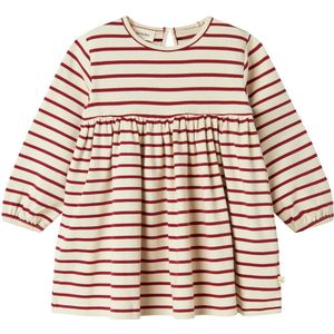 Lil' Atelier Jurk - NmfLima - Tortelduif/Rood Dahlia - Lil Atelier - 2 jaar (92) - Jurk