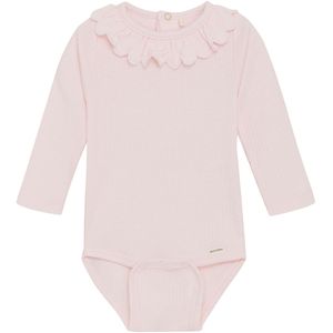 Minymo Romper l/s - Rib - Roze Dogwood - Minymo - 50 - Romper L/S