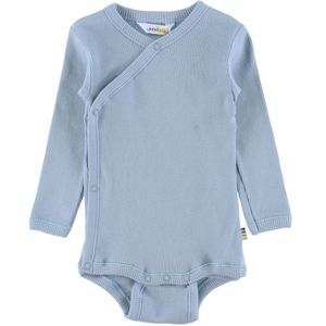Joha Wikkelromper l/s - Rib - Mat Blauw - Joha - 40 - Romper L/S