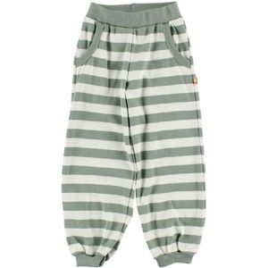 Katvig Broek - Wit/Dusty Groen Gestreept - Katvig - 56 - Broeken - Katoen