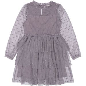 The New Jurk - TnPascha - Grijs Ridge m. Smileys - The New - 5-6 jaar (110-116) - Jurk