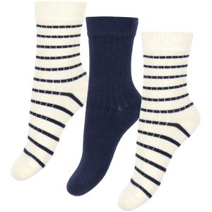 Minipop Sokken - Bamboe - 3-pack - Navy - MiniPop - 27/30 - Sokken