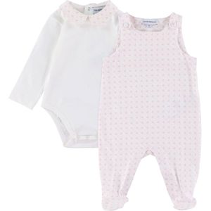 Emporio Armani Romper m. Voetjes/Romper L/æ - Wit/Roze m. Logboe - Emporio Armani - 6 mnd - Boxpak
