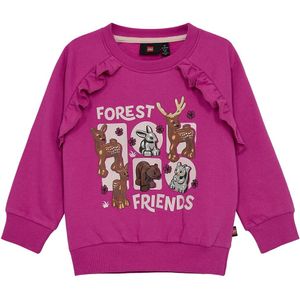 LEGO® Wear Duplo Sweatshirt - LwSanyu - Roze m. Dieren - LEGO® Wear - 4 jaar (104) - Sweatshirt