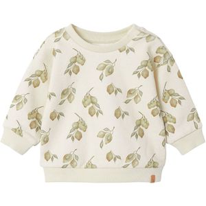 Lil' Atelier Sweatshirt - NbnJobo - Tortelduif/Citroenen - Lil Atelier - 56 - Sweatshirt