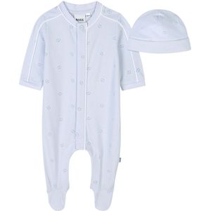 BOSS Cadeaubox - Boxpak/Muts - Lichtblauw m. Logo's - BOSS - 6 mnd - Boxpak