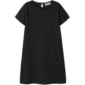 Name It Jurk - Sweat - NkfRonja - Black - Name It - 8 jaar (128) - Jurk