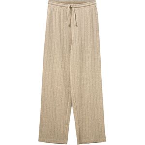 Sofie Schnoor Broek - LovaSY - Beige m. Pointelle - Sofie Schnoor - 8 jaar (128) - Broeken - Katoen