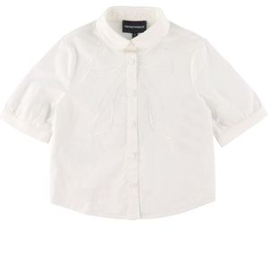 Emporio Armani Overhemd s/s - Wit m. Vlinderdas - Emporio Armani - 6 jaar (116) - Hemd S/S