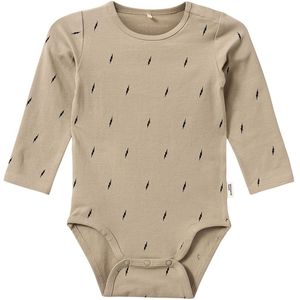 Sofie Schnoor Romper L/æ - Augustus - Soft Beige - Sofie Schnoor - 56 - Romper L/S