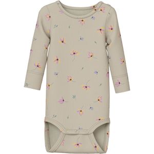 Name It Romper l/s - Rib - NbfTasha - Summer Waar - Name It - 50 - Romper L/S
