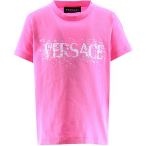 Versace T-Shirt - Roze Paradise m. Print - Versace - 4 jaar (104) - T-Shirts
