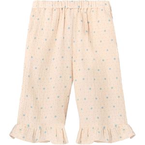 Fliink Broek - Blooming Ruffle - Zandschelp AOP - Fliink - 110 - Broeken - Katoen