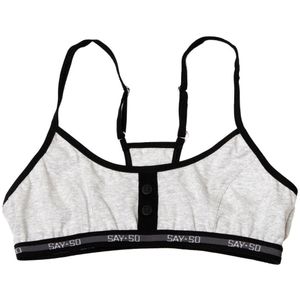 Say-So Top - Grijs Gevlekt - Say-So - 8 jaar (128) - Ondergoed