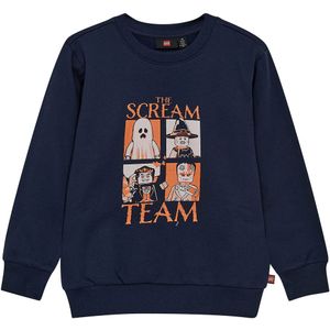 LEGO® Wear Sweatshirt - LwSaku - Donkerblauw - LEGO® Wear - 4 jaar (104) - Sweatshirt