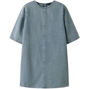 LMTD Jurk - NlfAmel - Medium+ Blue Denim - LMTD - 10 jaar (140) - Jurk