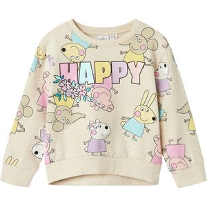 Name It Sweatshirt - NmfFira - Peppa Pig- Peyote Melange - Name It - 3 jaar (98) - Sweatshirt