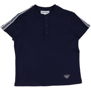 Emporio Armani T-Shirt - Navy m. Logostreep - Emporio Armani - 12 mnd - T-Shirts