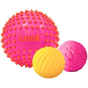 Ludi Sensorische ballen - 3 st. - Roze - Ludi - OneSize - Ballen