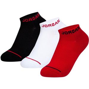 Jordan Enkelsokken - 3-pack - Jumpman Cushioned No Show - Rood/H - Jordan - 23,5/27 - Sokken