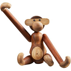 Kay Bojesen Houten figuur - Aapje - Medium - Teak/Limba - Kay Bojesen - OneSize - Decoratie