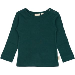 Petit Piao Blouse - Rib - Modaal - Dark Sea - Petit Piao - 1 jaar (80) - Shirts