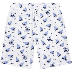 Polo Ralph Lauren Sweatshorts - Classics - Wit/Blauw m. Zeilsche - Polo Ralph Lauren - 2 jaar (92) - Shorts