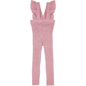 Condor Leggings m. Bretellen - Rib - Roze - Condor - 6-12 mnd - Leggings