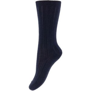 Condor Kniesokken - Rib - Wol - Dark Blue - Condor - 23/26 - Sokken