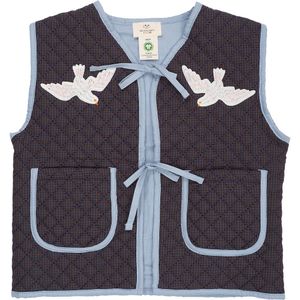 Copenhagen Colors Vest - Gewatteerd - Bruin/Blauw Ruiten - Copenhagen Colors - 4 jaar (104) - Vest