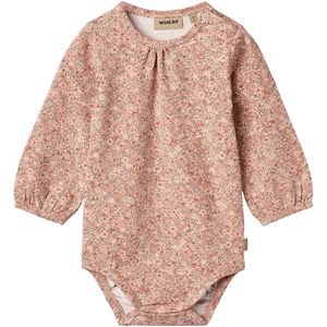 Wheat Romper l/s - Iepenmijn - Rose Dust Flower Weide - Wheat - 74 - Romper L/S