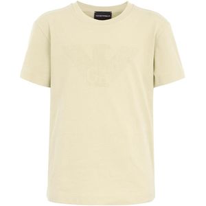 Emporio Armani T-Shirt - Perkamenten m. Strass - Emporio Armani - 10 jaar (140) - T-Shirts