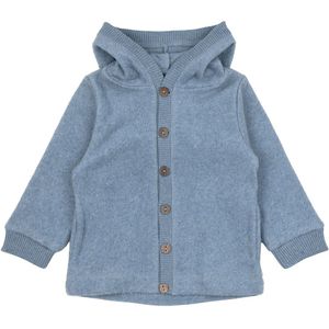 Mikk-Line Fleece Trui - Vervaagde Denim Melange - Mikk-Line - 1 jaar (80) - Fleece Jas