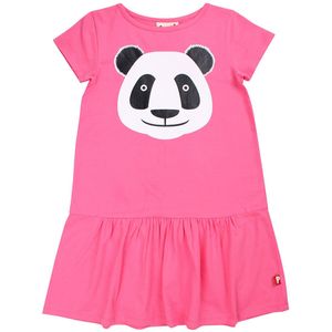 DYR-Cph Jurk - Dyrzanzi - Heldere Roze Panda - DYR - 8 jaar (128) - Jurk