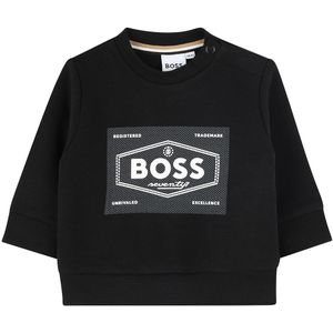 BOSS Sweatshirt - Zwart m. Wit - BOSS - 2 jaar (92) - Sweatshirt