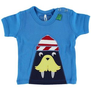 Freds World T-Shirt - Lichtblauw m. Walrussen - Freds World - 56 - T-Shirts