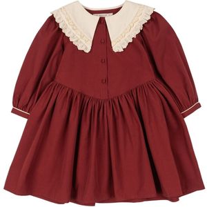 Konges Sløjd Jurk - Coeur-halsband - Rood Dahlia - Konges Sløjd - 2 jaar (92) - Jurk