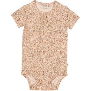 Wheat Romper s/s - Rose Bloemen - Wheat - 56 - Romper S/S