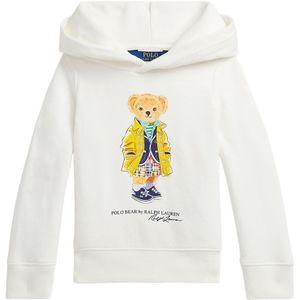 Polo Ralph Lauren Hoodie - Bekijk Hill - Wit m. Knuffel - Polo Ralph Lauren - 3 jaar (98) - Hoodie