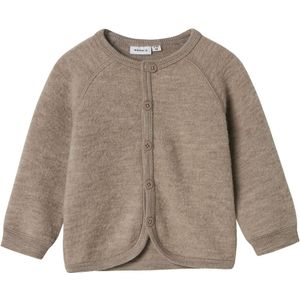 Merinowol - Gebreid Vest - Cardigan - O-hals - Lange Mouwen