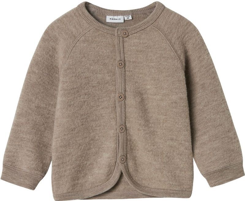 Merinowol - Gebreid Vest - Cardigan - O-hals - Lange Mouwen