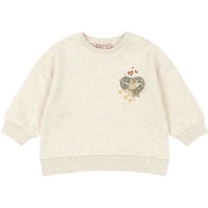 Konges Sløjd Sweatshirt - Loupy Lou - Off White Melange m. Engel - Konges Sløjd - 1 jaar (80) - Sweatshirt