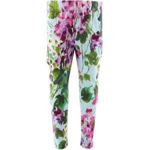 Dolce & Gabbana Leggings - Renaissance - Blauw/Roze bloemen - Dolce & Gabbana - 9-12 mnd - Leggings