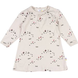 Joha Jurk - Beige m. Boten - Joha - 60 - Jurk