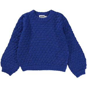 Molo Blouse - Wol/Acryl - Gulia - Schemering Blue - Molo - 3-4 jaar (98-104) - Shirts