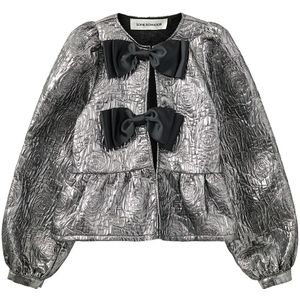 Sofie Schnoor - G244255 - T-shirt - Zilver - Zachte Stof