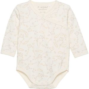 Fixoni Wikkelromper l/s - Marshmallow - Fixoni - 50 - Romper L/S