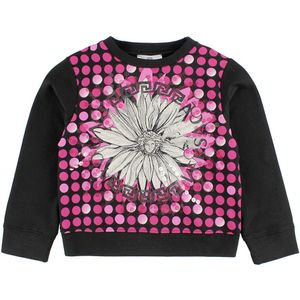 Young Versace Sweatshirt - Zwart m. Roze/Medusa - Versace - 4 jaar (104) - Sweatshirt