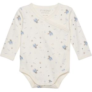 Fixoni Wikkelromper l/s - Ashley Blue - Fixoni - 50 - Romper L/S