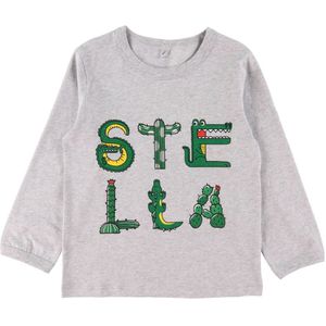 Stella McCartney Kids Blouse - Grijs Gevlekt m. Druk op - Stella McCartney Kids - 10 jaar (140) - Shirts